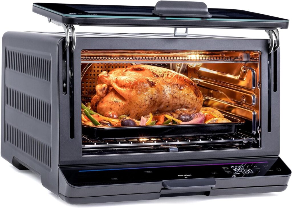 GE Profile Smart Oven with No Preheat ӏ 11-in-1 Countertop Oven ӏ Large-Capacity Countertop Oven ӏ Black